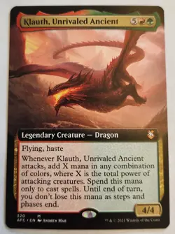 Klauth, Unrivaled Ancient (Extended Art) Commander: Adventures in the Forgotten - Image 1