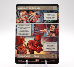 Origin of Spider-Man | #218 | Rare | Borderless Foil | MTG SPM | See Store Sales - Image 1