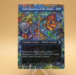 April, Reporter of the Weird | 206 | Unc | Borderless Foil | TMNT | MTG - Image 1