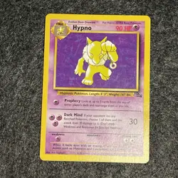 Hypno 23/62 Fossil Unlimited Regular LP/MP Vintage WOTC Rare Pokemon Card - Image 1