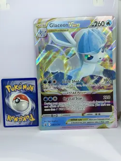 JUMBO Glaceon VSTAR SWSH197 Oversized Black Star Promo Pokemon Textured NM 🔥 - Image 1