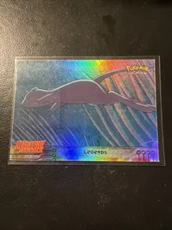 1999 Topps Pokemon the First Movie Legends Mewtwo Strikes Back Foil #1 Blue Logo - Image 1