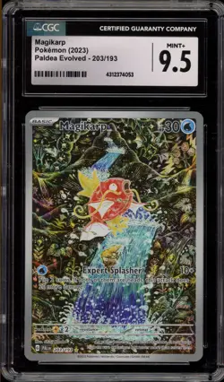 Pokemon Magikarp Paldea Evolved Illustration Rare #203 CGC 9.5 - Image 1