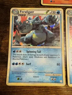 Pokemon Typhlosion 32/123 Feraligatr 20/123 Cracked Ice Holo - Image 2
