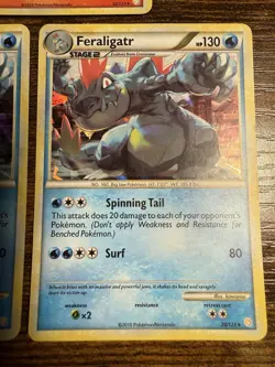 Pokemon Typhlosion 32/123 Feraligatr 20/123 Cracked Ice Holo - Image 3