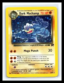 💥 DARK MACHAMP Rare HOLO # 10/82 | TEAM ROCKET SET | Pokemon TCG 2000 Vintage - Image 1