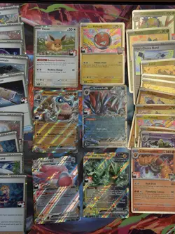 Lot of 80 Play Pokemon 2025 Prize Pack Series 7 Holos Ex Blissey, Evee, More - Image 3