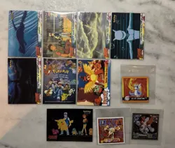 Vintage Pokemon 11 Card & Sticker Lot Topps Foil (X2) Mewtwo Strikes Back - Image 1