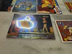 Vintage Pokemon 11 Card & Sticker Lot Topps Foil (X2) Mewtwo Strikes Back - Image 2