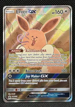 Eevee GX SM233 Full Art Holo 2019 Pokemon Sun and Moon Black Star Promo - Image 1