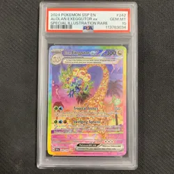 Pokemon TCG Alolan Exeggutor EX 242/191 Special Illustration Rare PSA 10 Holo - Image 1