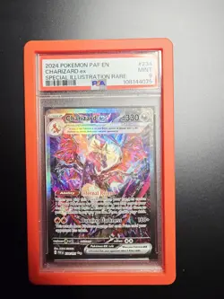2024 POKEMON PAF EN-PALDEAN FATES SPECIAL ILLUSTRATION RARE CHARIZARD EX PSA 9 - Image 1