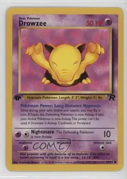 Drowzee 1st Ed. Pokemon Team Rocket #54 2000 - Image 1