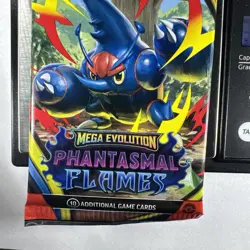 22.72g Mega Evolution Phantasmal Flames Pokemon Booster Pack - Sealed - Image 2