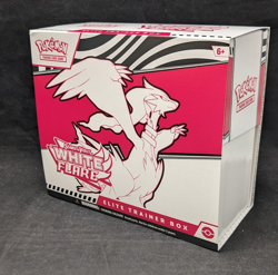 Pokemon White Flare EMPTY ETB + Dividers, Booklet, Dice, and Condition Markers - Image 2