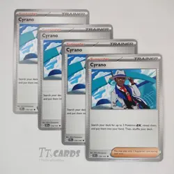 Cyrano 170/191 x4 Playset 4x Pokemon Trainer SV Surging Sparks SSP - Image 1