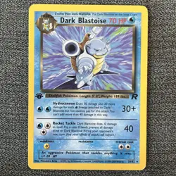 1st Edition Dark Blastoise 20/82 - Team Rocket Rare LP+ WOTC Vintage Pokemon TCG - Image 1