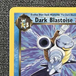 1st Edition Dark Blastoise 20/82 - Team Rocket Rare LP+ WOTC Vintage Pokemon TCG - Image 3