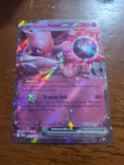 Team Rocket's Mewtwo EX 081/182 Double Rare Pokemon Destined Rivals Near Mint - Image 2