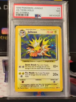 Pokemon Jungle Jolteon Holo PSA 7 No Symbol Error 4/64 WOTC 1999 Clean RegradeU - Image 1