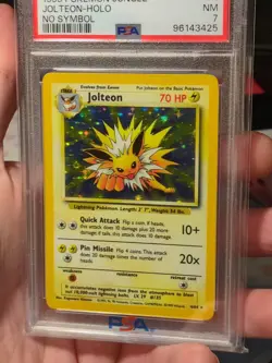Pokemon Jungle Jolteon Holo PSA 7 No Symbol Error 4/64 WOTC 1999 Clean RegradeU - Image 3