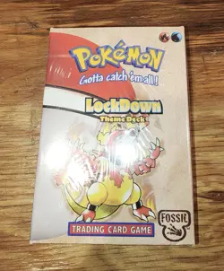 Pokemon Lockdown Theme Deck Brand New Factory Sealed 1999 Wizards Of The Coast 742818060776 - Image 1