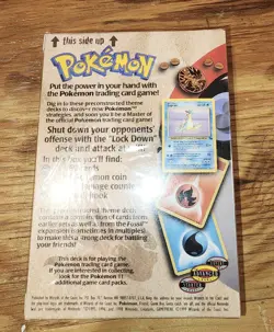 Pokemon Lockdown Theme Deck Brand New Factory Sealed 1999 Wizards Of The Coast 742818060776 - Image 2