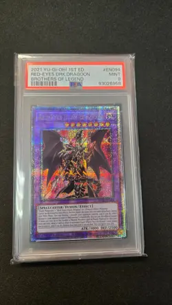 Yu-Gi-Oh! Red Eyes Dark Dragoon 1st Ed BOL PSA 9 - Image 1