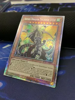 Yu-Gi-Oh TCG #BLVO-EN001 Armed Dragon Thunder LV10 Starlight R,1st Ed. - Image 2