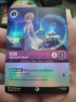 Disney Lorcana Elsa-Exploring the Unknown Epic Holo 208/204 Whispers Amethyst EN - Image 2