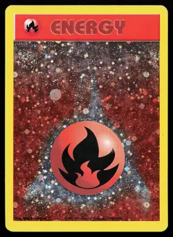 Fire Energy Holo WOTC Energize League Promo Pokemon Card - Image 1