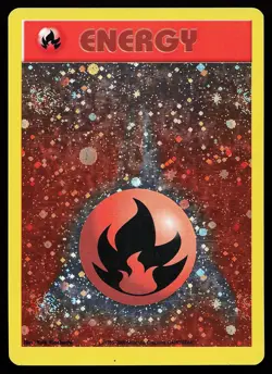 Fire Energy Holo WOTC Energize League Promo Pokemon Card - Image 1