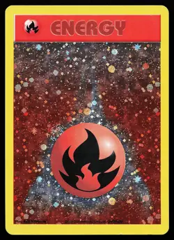 Fire Energy Holo WOTC Energize League Promo Pokemon Card - Image 1