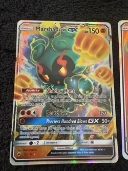 Pokemon Marshadow GX Ultra Rare Holo Sun & Moon Lot 2 Cards GX - Image 3