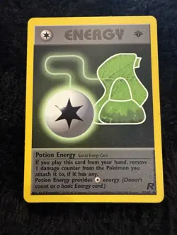 Pokemon 1st Edition Potion Energy Team Rocket WoTC Card 82/82 English **NM** - Image 1
