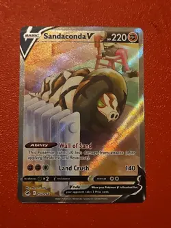 Sandaconda V 252/264 Fusion Strike NM Alternate Full Art Ultra Rare Pokemon Card - Image 1