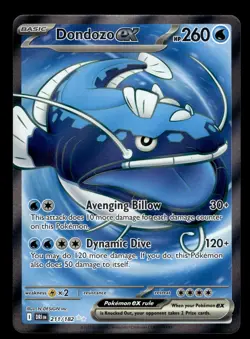 Dondozo ex 211/182 Ultra Rare Destined Rivals Pokemon Card - Image 1
