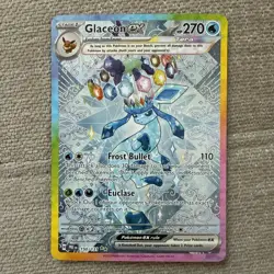 Pokemon TCG Glaceon EX Prismatic Evolutions Holo Card 150/131 SV SUPER CLEAN - Image 1