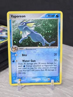 Pokemon Card TCG Vaporeon 6/17 Pop Series 3 Holo Rare Promo 2006 Vintage - Image 3