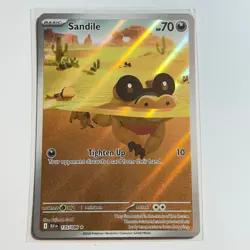 Sandile 135/086 Illustration Rare Holo Card SV: Black Bolt Pokemon TCG NM - Image 1
