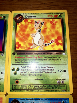 Marril / Denryu / Beiriifu / Watakko 4 Card Bundle 1st Edition TCG Pokemon Fakes - Image 3