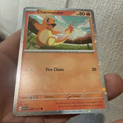 Charmander ASC 020/217 Cosmos Holo Promo SWIRL Ascended Heroes Pokemon Card - Image 3