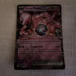 Pokemon TCG Team Rockets Mewtwo EX 205 Jumbo Scarlet & Violet Promo Card - Image 1