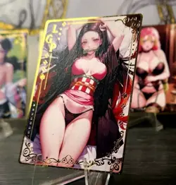 Goddess Story X Demon Slayer Metal Waifu Card - Nezuko LGP Anime AGC - Image 1