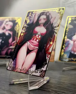 Goddess Story X Demon Slayer Metal Waifu Card - Nezuko LGP Anime AGC - Image 2