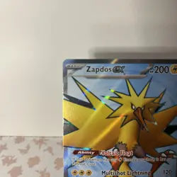 2023 Pokemon 151 Card ZAPDOS EX Full Art Foil Holo Ultra Rare 192/165 - Image 2
