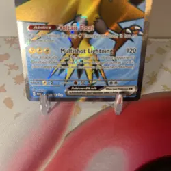 2023 Pokemon 151 Card ZAPDOS EX Full Art Foil Holo Ultra Rare 192/165 - Image 4