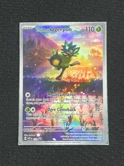 Pokemon TCG Teal Mask Ogerpon Holo SVP123 Sealed ETB Promo Card - Image 1