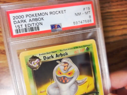 Dark Arbok 19/82 - TEAM ROCKET Non-holo Rare Graded Pokemon Card - PSA 8 1st Ed. - Image 2