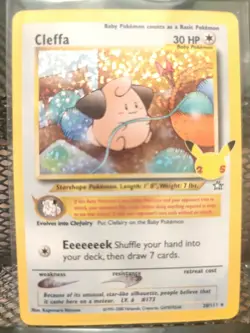 Pokemon Celebrations 25th Anniversary 20/111 Cleffa Holo Ultra Rare Card NM/M - Image 1